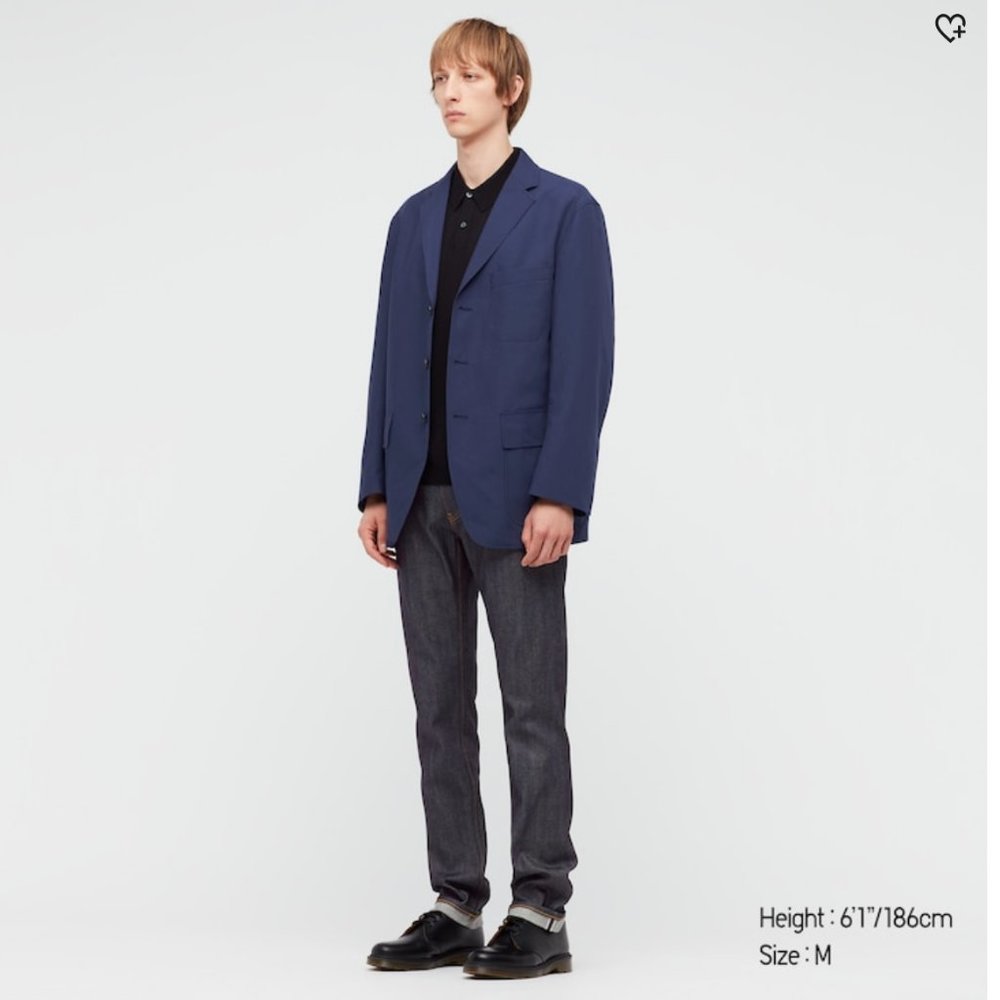 Uniqlo MEN +J WOOL-BLEND OVERSIZED JACKET